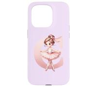 Carcasa para iPhone 15 Pro Bailarina Girl Dancing Name First Letter C Girly Tutu Ballet