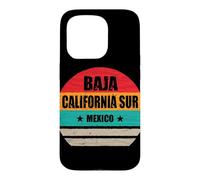 Carcasa para iPhone 15 Pro Baja California Sur México Retro Vintage Baja California Sur