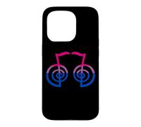 Carcasa para iPhone 15 Pro Bandera Bisexual Kriya Reiki Símbolo Yoga Espiritual