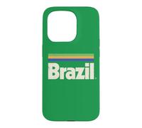 Carcasa para iPhone 15 Pro Bandera de Brasil Retro Brasileiro Brasil Bandera Verde Brasil Brasil