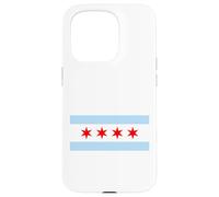 Carcasa para iPhone 15 Pro Bandera de Chicago Home Love Family Hombres Mujeres Niños Jóvenes