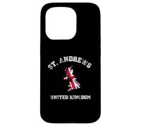 Carcasa para iPhone 15 Pro Bandera Envejecida del Reino Unido, Orgullo de San Andrés