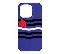 Carcasa para iPhone 15 Pro Bandera Ondulada de Cuero Orgullo Bondage Sadismo Masoquismo BDSM