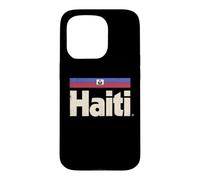 Carcasa para iPhone 15 Pro Bandera Retro de Haití Haitiano Caribe Ayiti