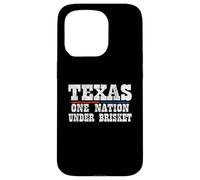 Carcasa para iPhone 15 Pro Barbacoa Texas One Nation Under Brisket - Divertida Barbacoa de Texas