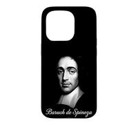 Carcasa para iPhone 15 Pro Baruch de Spinoza Filosofía Racionalista Retrato