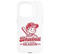 Carcasa para iPhone 15 Pro Baseball Is My Favorite Season - Camiseta Deportiva Divertida para Jugador Retro