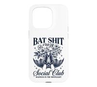 Carcasa para iPhone 15 Pro Bat Shit Crazy Social Club Madness In The Moonlight Bat