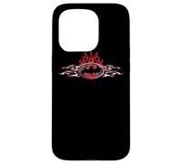 Carcasa para iPhone 15 Pro Batman Steel Flames Logo