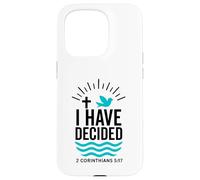 Carcasa para iPhone 15 Pro Bautismo bautizado 2026 He decidido Nuevo Creyente Cristiano