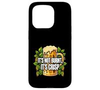 Carcasa para iPhone 15 Pro BBQ Grilling Beer Lover It's Not Burnt It's Crisp Joke