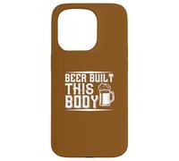 Carcasa para iPhone 15 Pro Beer Built This Body Funny Humor Cita Beber