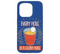 Carcasa para iPhone 15 Pro Beer-Pong Every Hole Is A Glory Hole Beber Game Beer