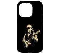 Carcasa para iPhone 15 Pro Ben Franklin Tocando la Guitarra Divertido 4 de Julio Retro Vintage