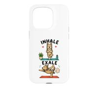 Carcasa para iPhone 15 Pro Berger Picard Haciendo Yoga inhalar - exale DIGOR Divertido