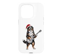 Carcasa para iPhone 15 Pro Berner Santa Hat Guitarra Eléctrica Fiesta de Navidad