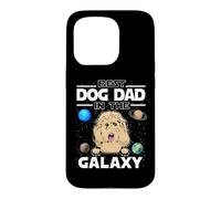 Carcasa para iPhone 15 Pro Best Dog Dad In The Galaxy Goldendoodle Puppy Dogs Lovers
