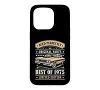 Carcasa para iPhone 15 Pro Best of 1975 Birthday Classic Car Limited Edition 1975