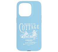 Carcasa para iPhone 15 Pro Bienvenido a la cabaña Canadá Único Retro Vintage