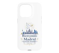 Carcasa para iPhone 15 Pro Bienvenido a Madrid Santo Padre 2026 Paloma de Paz Católico