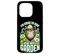 Carcasa para iPhone 15 Pro Bigfoot Gardener Hide In My Garden Flores de jardinería Divertidas