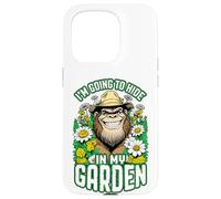 Carcasa para iPhone 15 Pro Bigfoot Gardener Hide In My Garden Flores de jardinería Divertidas