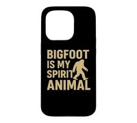 Carcasa para iPhone 15 Pro Bigfoot Is My Spirit Animal Funny Sasquatch Retro Design
