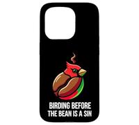 Carcasa para iPhone 15 Pro Bird Watching Humor Birding Before The Bean Is A Sin