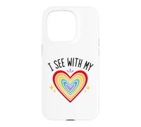 Carcasa para iPhone 15 Pro Blind Inspirational Quote Kindness I See with My Heart
