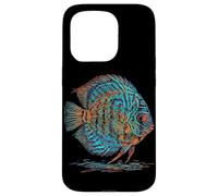 Carcasa para iPhone 15 Pro Blue Discus Fish Acuario Fishkeeper