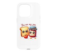 Carcasa para iPhone 15 Pro Bonito diseño de Pareja Dulce de Manzana de Mermelada de Tostada