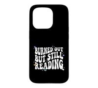 Carcasa para iPhone 15 Pro Bookish Burned out But Still Reading Retro Book Club
