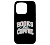 Carcasa para iPhone 15 Pro Books and Coffee Cozy Reader Typography Pastel Design