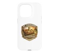 Carcasa para iPhone 15 Pro Born To Kubb Regalo Divertido My Therapist has Wooden Blocks