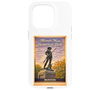 Carcasa para iPhone 15 Pro Boston Minute Historical Park Aerial Revolution Arte de Viaje