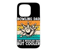 Carcasa para iPhone 15 Pro Bowling Dad Divertido Día del Padre Marido Papi Padre Bolos