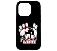 Carcasa para iPhone 15 Pro Bowling Is Life - Bolos Divertidos de Bolos