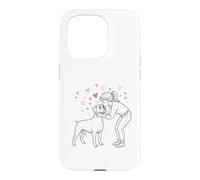 Carcasa para iPhone 15 Pro Boxer Dog Love
