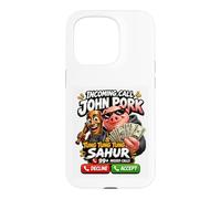 Carcasa para iPhone 15 Pro Brainrot Calling Funny Viral Meme Humor Design Entrante