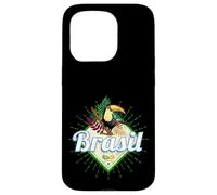 Carcasa para iPhone 15 Pro Brasil tucán Retro Samba Carnaval Recuerdo Vintage