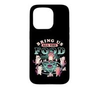 Carcasa para iPhone 15 Pro Bring Us All The Food Cat Seance Lindo Pentagram EduEly