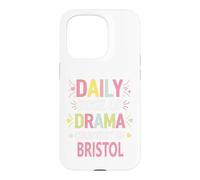 Carcasa para iPhone 15 Pro Bristol Personalized Name Funny Cute Custom Bristol Name
