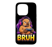 Carcasa para iPhone 15 Pro Bruh Capybara Videojuegos Funny Controller PC Gamer Console