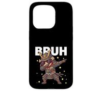 Carcasa para iPhone 15 Pro Bruh Funny Dabbing Samurai Niños Niños Japonés Historia Amante