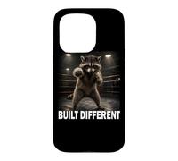 Carcasa para iPhone 15 Pro Built Different Regalo Divertido de Luchador de Fitness