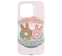 Carcasa para iPhone 15 Pro Bunny Kisses Easter Wishes - Bonito gráfico de Dona