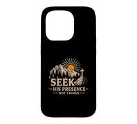 Carcasa para iPhone 15 Pro Busca Su Presencia No Cosas Montañas Cristianas