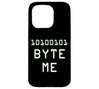 Carcasa para iPhone 15 Pro Byte Me Programación de Computadoras Humor
