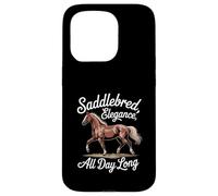 Carcasa para iPhone 15 Pro Caballo Americano Saddlebred Saddlebred Elegance