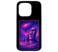 Carcasa para iPhone 15 Pro Cabezas Moai Isla de Pascua - Arte de la Galaxia Alienígena Rapa NUI